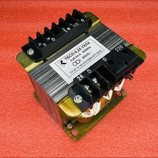 Трансформатор 0,25KV-A 50/60Hz 220/28-110/8/24 ТБСЛ-0,25 УХЛ4 станция УКЛ/УЛ/УЭЛ