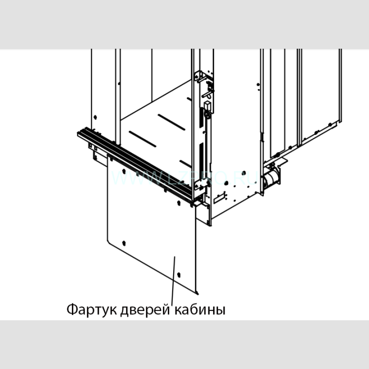 Фартук дверей кабины ОР-1200 ZAA281BX7